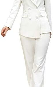 Visit the SUSIELADY Store SUSIELADY Women's Blazer Suits Two Piece Solid Work Pant Suit for Women Business Office Lady Suits Sets 3.8 3.8 out of 5 stars    1,513 ratings | 34 answered questions Price:	$99.99 - $108.99 Fit: True to size. Order usual size.  Color: Bl01-white