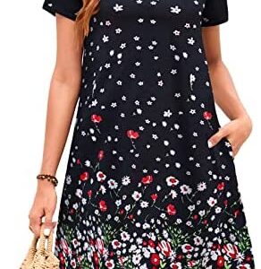 Visit the Sherosa Store Sherosa Womens Summer Floral Print Sleeveless Sundress/Short Sleeve Pockets Casual Loose Swing T-Shirt Dress 4.2 4.2 out of 5 stars    6,623 ratings | 40 answered questions -18% $27.85 List Price: $33.98  No Import Fees Deposit & $25.80 Shipping to Nigeria Details  Save 5% on 3 select item(s) Terms Extra Savings Buy 2, save 3%  1 Applicable Promotion  Fit: True to size. Order usual size.