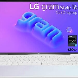 LG gram Style 16” OLED Laptop, Intel 13th Gen Core i7 Evo Platform, Windows 11 Home, 32GB RAM, 1TB SSD, Dynamic White Visit the LG Store 3.3 3.3 out of 5 stars    4 ratings | 4 answered questions $1,996.99 $378.94 Shipping & Import Fees Deposit to Nigeria Details  Available at a lower price from other sellers that may not offer free Prime shipping. Extra Savings 90 days FREE Amazon Music. Terms apply.  1 Applicable Promotion