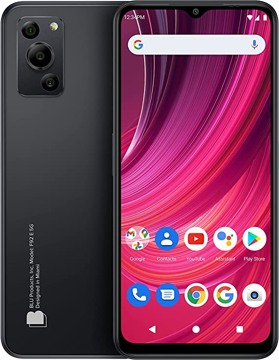 BLU F92e 5G | 2023 | 3-Day Battery | Unlocked | 6.5” HD+ Display | 128/4GB | 50MP Camera | US Version | Black Visit the BLU Store 3.5 3.5 out of 5 stars 85 ratings | 57 answered questions -25% $149.99 List Price: $199.99 $81.10 Shipping & Import Fees Deposit to Nigeria Details Color: BLACK
