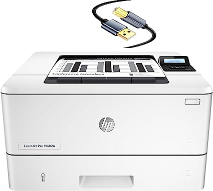 HP Laserjet Pro M402n Wired Single-Function Monochrome Laser Printer, White - Print only - 2-line LCD, 40 ppm, 1200 x 1200 dpi, 8.5 x 14, Manual Duplex Printing, USB, Ethernet,Tillsiy Printer Cable Visit the HP Store 5.0 5.0 out of 5 stars 1 rating $549.00 $376.16 Shipping & Import Fees Deposit to Nigeria Details Available at a lower price from other sellers that may not offer free Prime shipping. Color: White