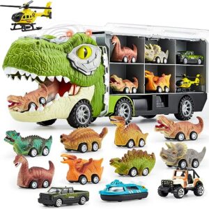 Vehicles, Toy Dinosaur Transport Carrier Truck with Music and Roaring Sound, Flashing Lights, Mini Dinosaur Car Set, Helicopter Visit the JOYIN Store 4.7 4.7 out of 5 stars 362 ratings Deal -28% $25.99 Typical price: $35.99 No Import Fees Deposit & $35.01 Shipping to Nigeria Details