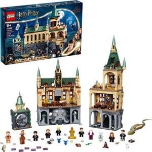 LEGO Harry Potter Hogwarts Chamber of Secrets 76389 Castle Toy with The Great Hall, 20th Anniversary Model Set with Collectible Golden Voldemort Minifigure and Glow-in-The-Dark Nearly Headless Nick