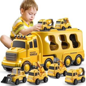 TEMI Construction Toddler Truck Toys for 3 4 5 6 Year Old Boys - 5-in-1 Friction Power Vehicle Car Toy for Toddlers 1-3, Carrier Truck Toys for Kids 3-5, Christmas Birthday Gifts for Girls Age 3-9 Visit the TEMI Store 3.4 3.4 out of 5 stars 4,831 ratings | 13 answered questions #1 Best Seller in Kids' Play Bulldozers Deal -20% $21.59 Typical price: $26.99 No Import Fees Deposit & $30.29 Shipping to Nigeria Details