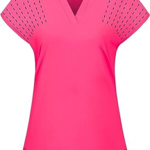 Felisou Womens V Neck Golf Polo Shirts Short Sleeve Sport Shirt Workout Tops 4.3 4.3 out of 5 stars    3,021 ratings | 10 answered questions $26.99 No Import Fees Deposit & $22.94 Shipping to Nigeria Details