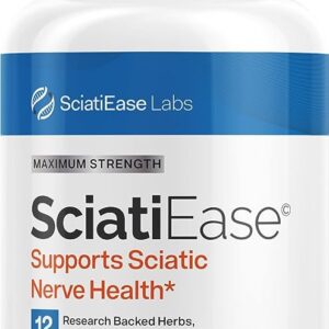SciatiEase Sciatic Nerve Health Support - Sciatic Nerve Supplement with AlphaPalm, Pea, Vitamin B Complex, Alpha Lipoic Acid 300mg - 120 Capsules - Nerve Support Formula Brand: SciatiEase 3.5 3.5 out of 5 stars    872 ratings | 15 answered questions $70.00 ($0.58 / Count) No Import Fees Deposit & $17.76 Shipping to Nigeria