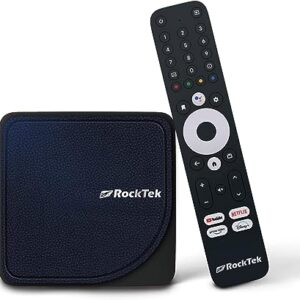 RockTek G2 4K Android TV 11.0 Streaming Box, Netflix & Google Certified TV Box with Google Assistant; HDR Movies, Dolby Vision-Atmos, WiFi 6 & Bluetooth 5 with Amlogic S905X4-K, 4GB DDR4 + 32GB eMMC Visit the RT ROCKTEK Store 4.0 4.0 out of 5 stars    40 ratings | 5 answered questions $149.00 $111.39 Shipping & Import Fees Deposit to Nigeria Details