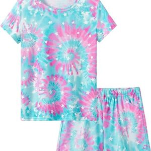 Summer Pajamas for Girls – Tie Dye Unicorn Mermaid Daisy Short PJ Set Size 6-16 4.7 4.7 out of 5 stars    243 ratings  Amazon's Choice for "pajama set for girls 10-12" -16% $15.99 Typical price: $18.99  No Import Fees Deposit & $18.59 Shipping to Nigeria