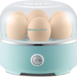 Elite Gourmet EGC115M Easy Egg Cooker Electric 7-Egg Capacity, Soft, Medium, Hard-Boiled Egg Cooker with Auto Shut-Off, Measuring Cup Included, BPA Free, Retro Mint Visit the Elite Gourmet Store 4.6 4.6 out of 5 stars 9,004 ratings Amazon's Choice 9K+ bought in past month $11.99$11.99