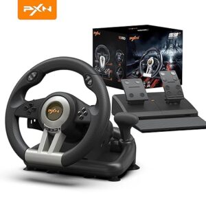 PXN Racing Wheel - Gaming Steering Wheel for PC, V3II 180 Degree Driving Wheel Volante PC Universal Usb Car Racing with Pedal for PS4, PC, PS3,Xbox Series X|S, Xbox One Visit the PXN Store Platform : Windows XP, Windows 98, Windows Me, Windows 2000