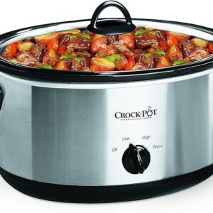 Crock-Pot 7 Quart Oval Manual Slow Cooker, Stainless Steel (SCV700-S-BR), Versatile Cookware for Large Families or Entertaining Visit the Crock-Pot Store 4.6 4.6 out of 5 stars    51,176 ratings Overall Pick 20K+ bought in past month $47.99 with 20 percent savings-20% $47.99