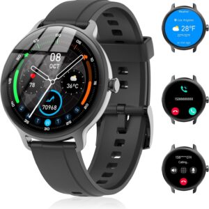 Smart Watch for Men Women(Answer/Make Calls), Smartwatch Built-in AI Voice, 1.27" HD Fitness Tracker with Heart Rate/Sleep/Step/SpO2 Monitor, 100+ Sports Modes, IP68 Waterproof Watch for Android iOS Visit the KIBFLE Store 4.7 4.7 out of 5 stars    307 ratings 500+ bought in past month $39.99 with 80 percent savings-80% $39.99